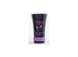 Kieliszek z napisem \hen party\
